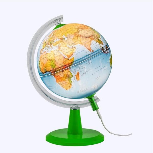 Gr Modern Physical Globe With Light 20Cm