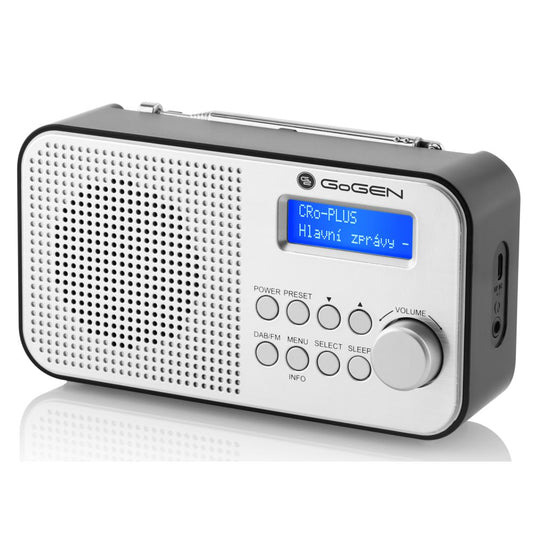Radio e Portative me FM/DAB+ LCD dhe Alarm GOGEN GOGDAB300N