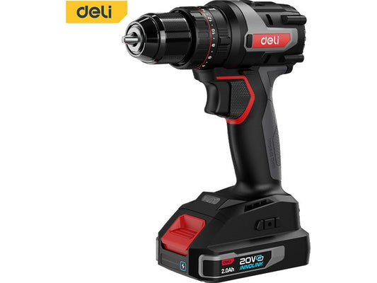 Deli Vidator Lithium Ion 20V 10Mm 2.0Ah*2 De-Cz20-2D2
