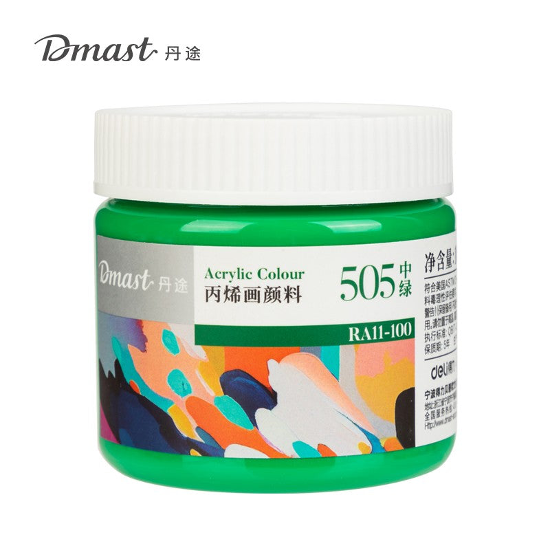 Deli Acrylic Paint 100Ml 505 Medium Green