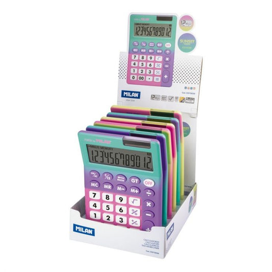 Milan Calculator 12-Digit Sunset 159706Sn