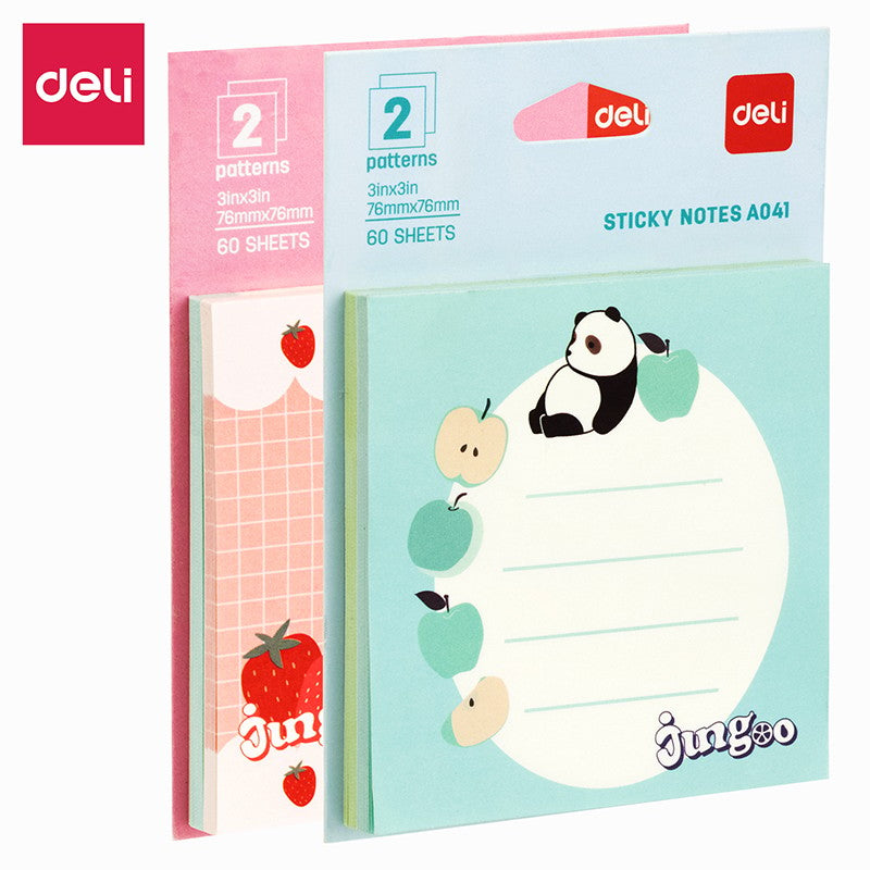 Deli Postit 76X76 30Fl Animals A041