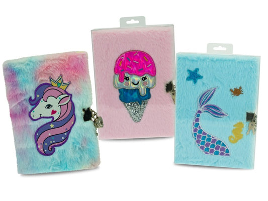 Teo A5 Plush Notebook With Key 3 Models 23014574