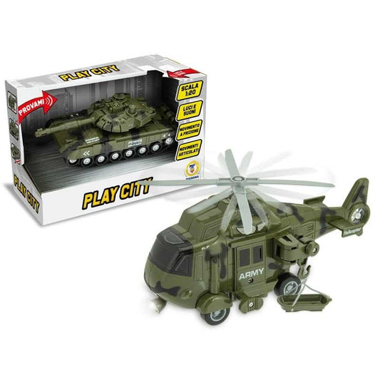 Teo Loder Play City Military Vehicles With Lights And Sounds 2 Models 28024340
