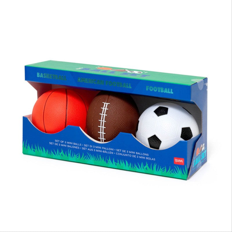 Legami Ball Set Basketball Football And Rugby Bs0002