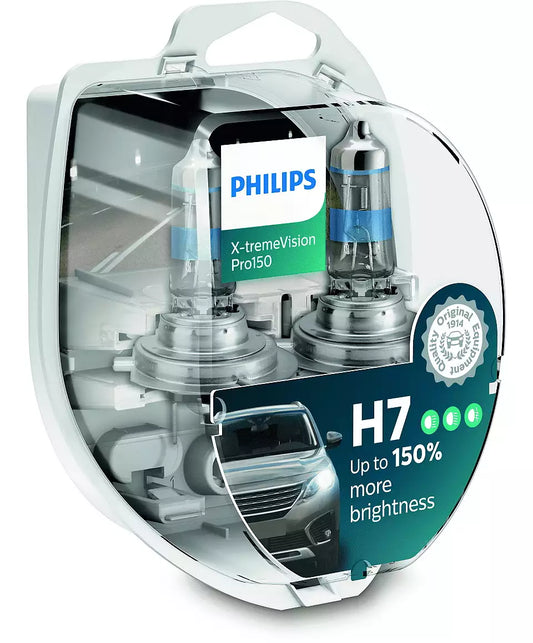 Philips H7 X-treme Vision Pro light + 150%