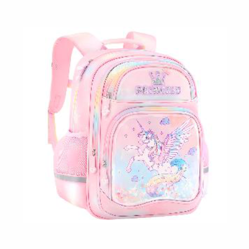 Çantë shkolle për vajza Unicorn, pink