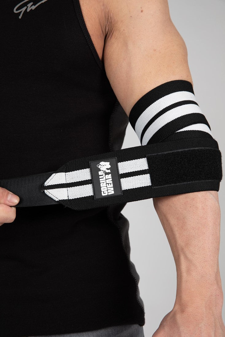 Elbow Wraps - Black/White -180CM 