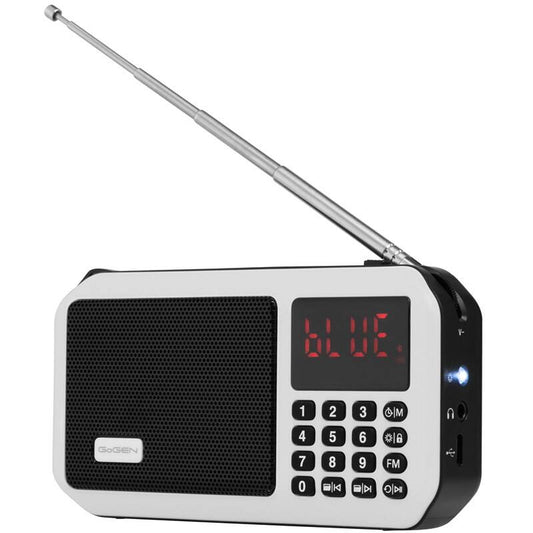 Portable Radio with Bluetooth, Micro SD, Lcd and Digital FM GOGEN GOGFMP125BTW