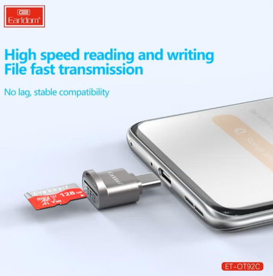 Mini SD Card Lexues per USB-C Earldom OT-92C