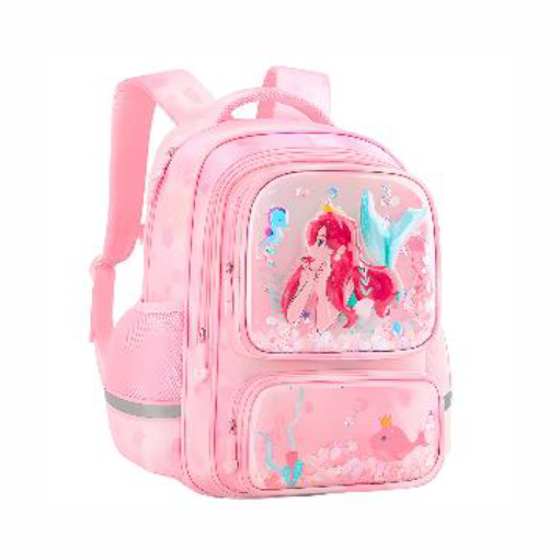 Çantë shkolle për vajza Mermaid, pink