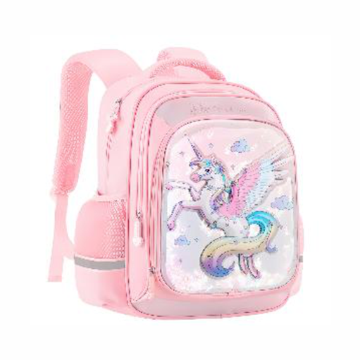 Çantë shkolle për vajza Unicorn, pink