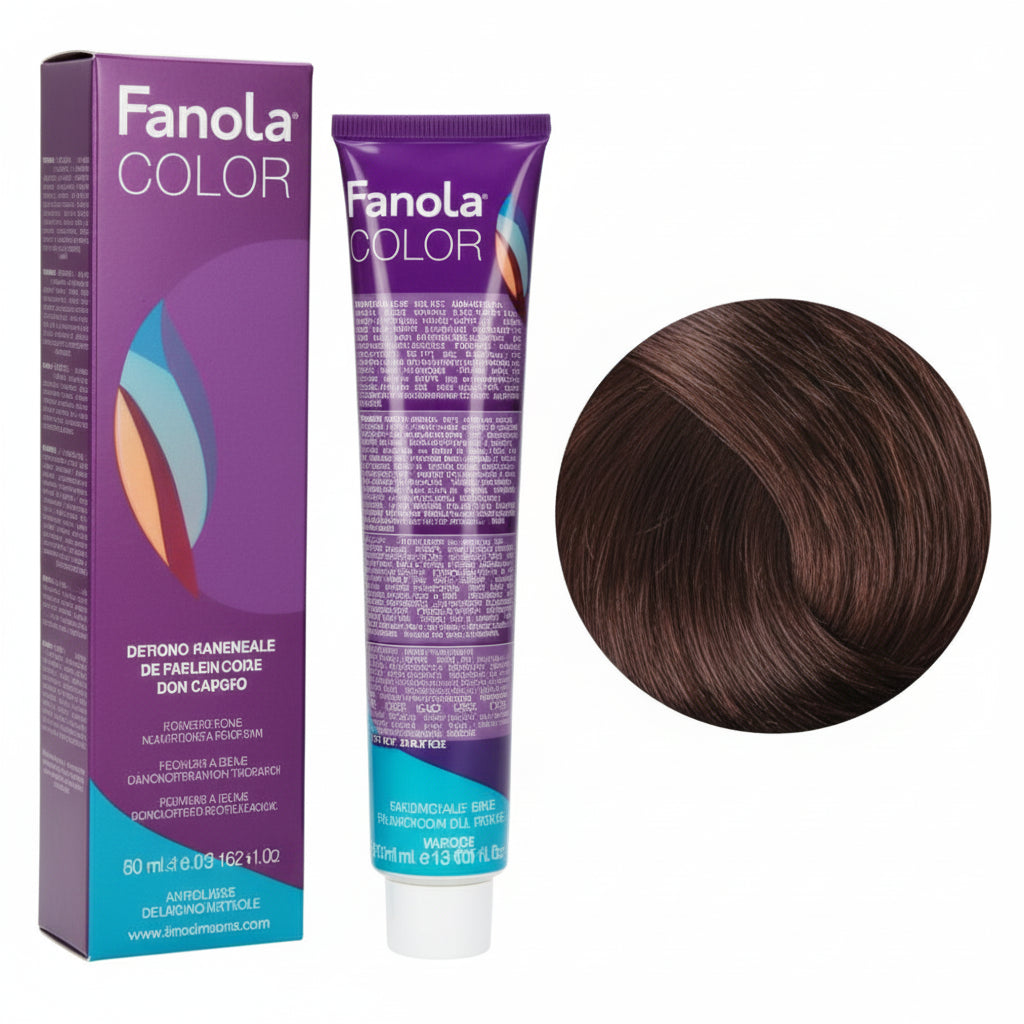 Ngjyre për flokë 6.5 Bionde e errët mahogany + Hidrogjen 150ml gratis