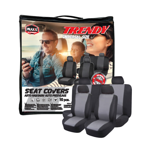 Trendi Seat Cover - Silver