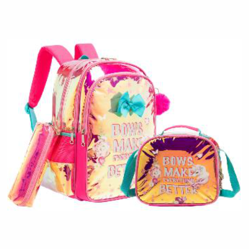 Çantë shkolle për vajza, set 3n1