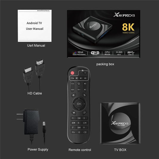 Android Box X88 Pro13 8K