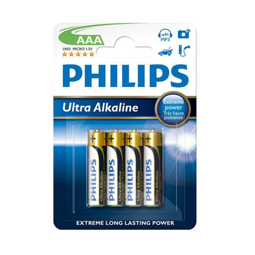 Philips AAA Ultra Alkaline batteries 4 sets
