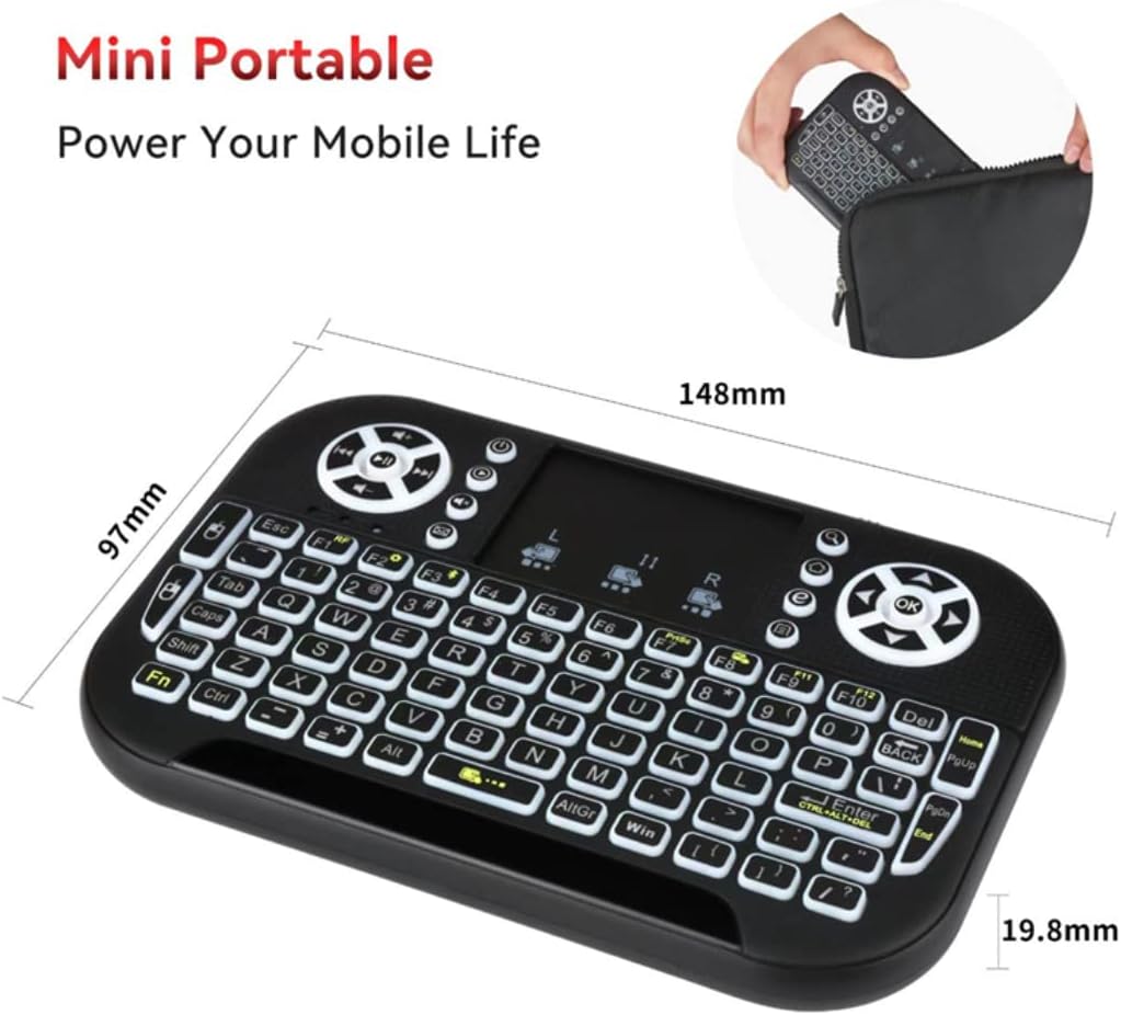 Air Mini Tastier Bluetooth + Wifi 2,4GHz RGB