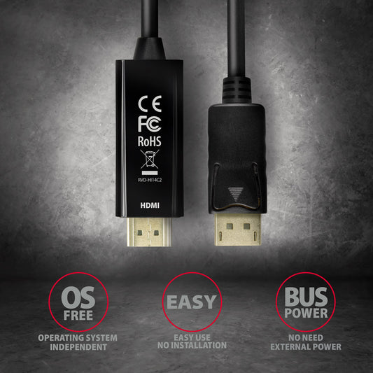 Kabllo Dp to HDMI (RVD-H114C2)