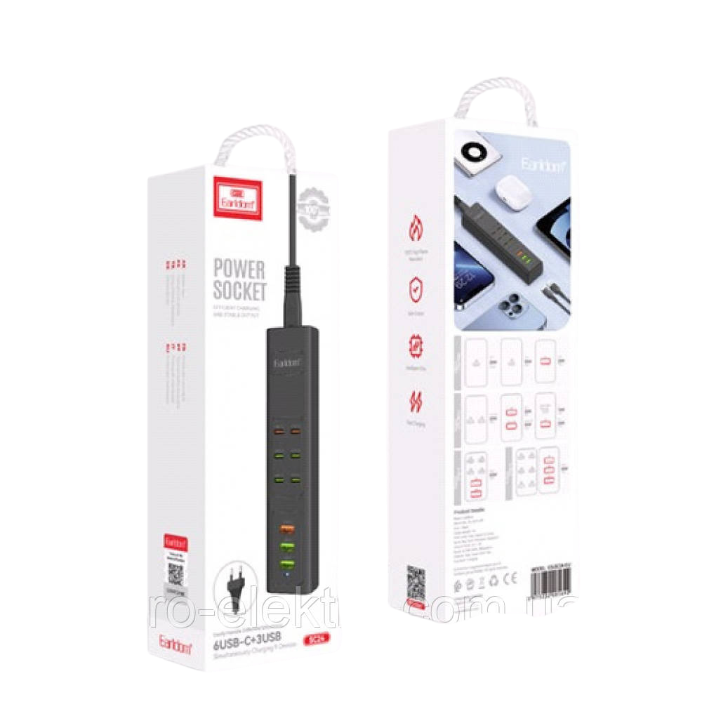 Kabllo Vazhduese Earldom USB-C+USB