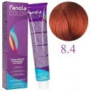 Ngjyre për flokë 8.4 Bionde e çelët bakër + Hidrogjen 150ml gratis