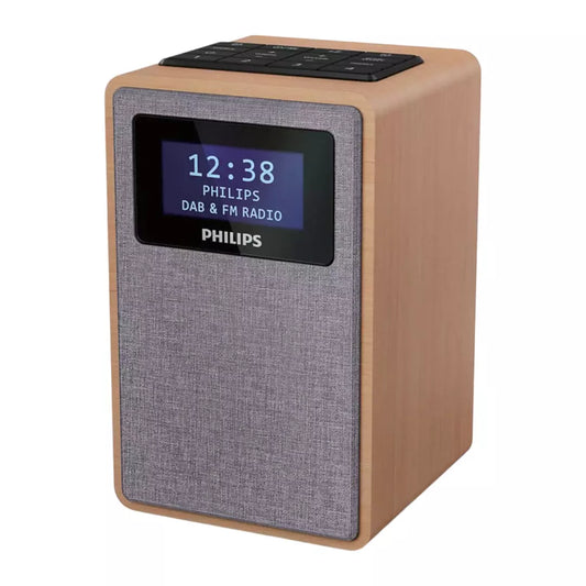 Radio me Alarm dhe Dizajn Druri DAB+/FM dhe Tingull të Pastër – Philips TAR5005/10