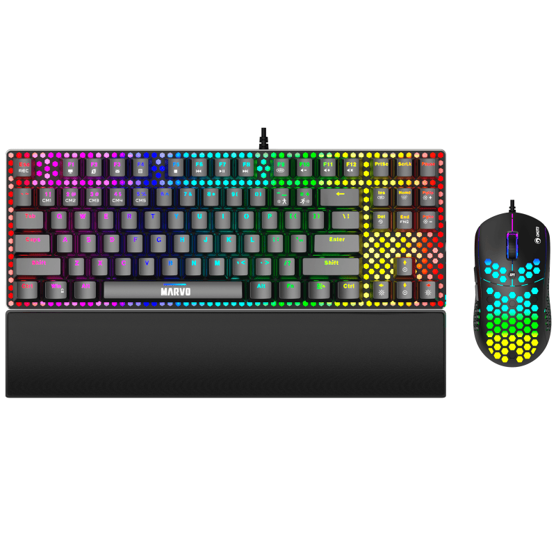 Set - Keyboard, Mouse + Wrist Rest (3N1) MARVO CM373