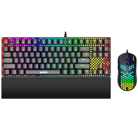 Set - Keyboard, Mouse + Wrist Rest (3N1) MARVO CM373