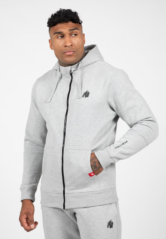 Leon Zipped Hoodie - Gray