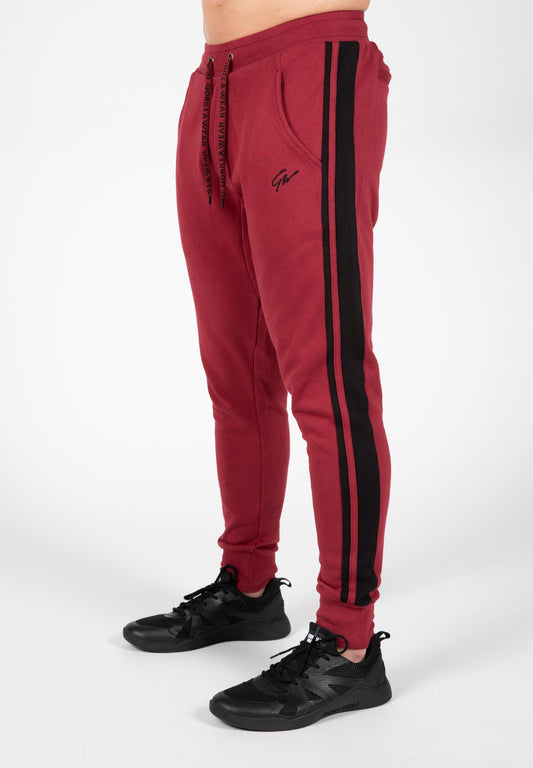 Banks Pants - Burgundy Red/Black