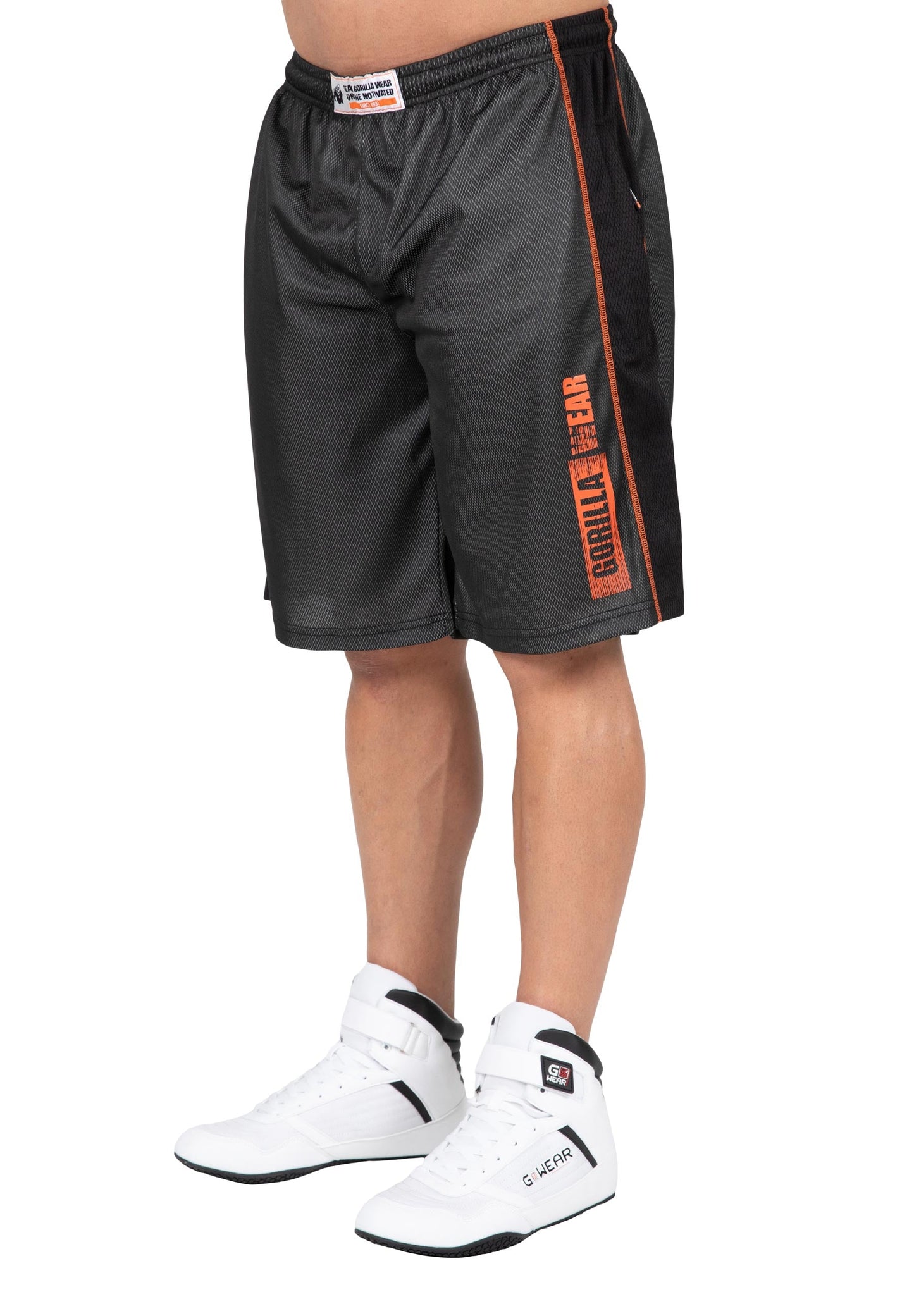 Wallace Mesh Shorts - Grey/Orange 