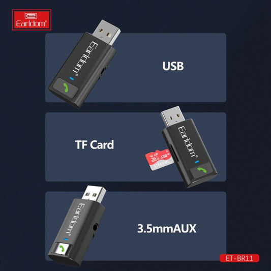 Audio Reciver USB Aux Bluetooth Earldom BR11