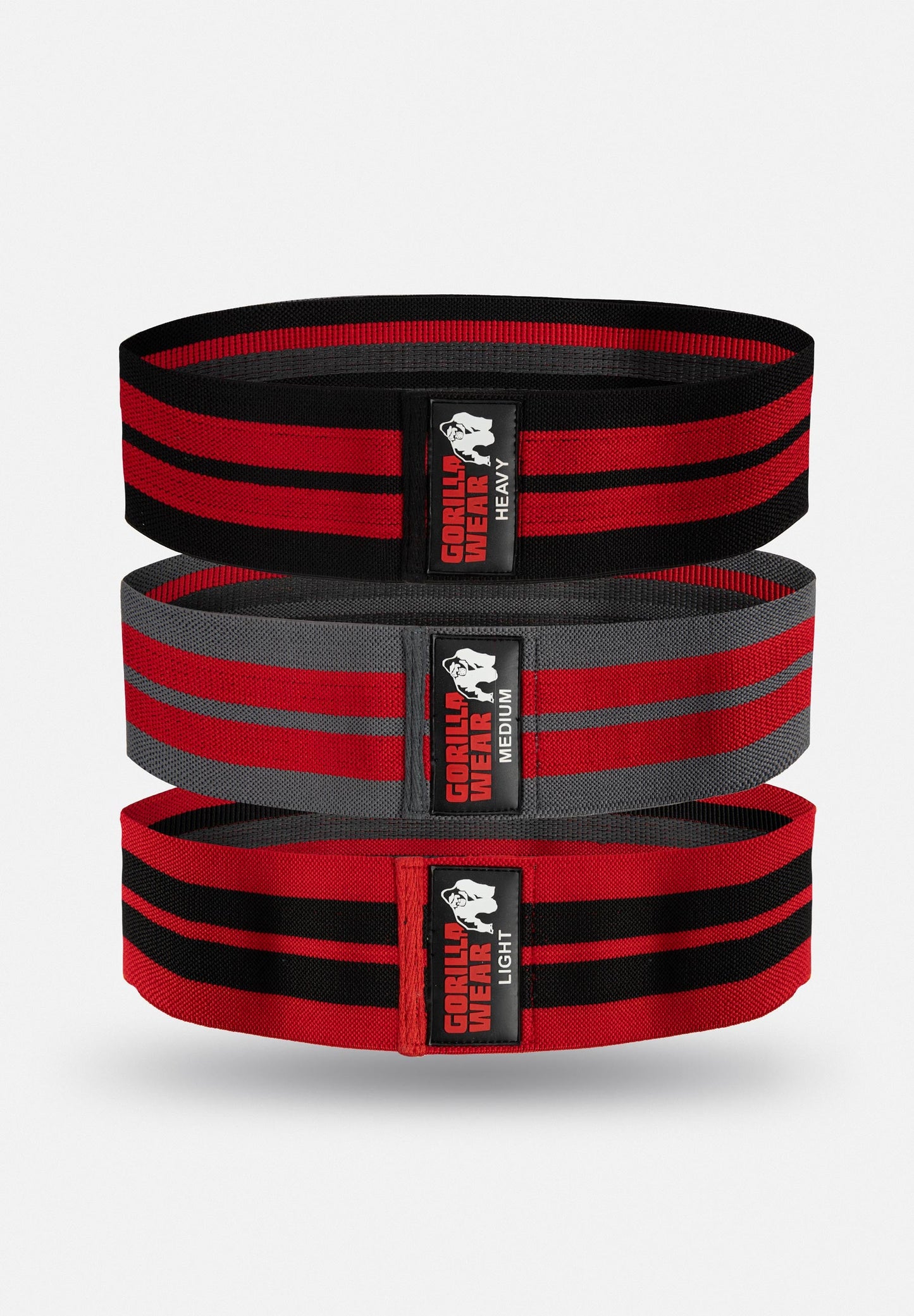 Glute Bands 3-Pack - Black/Red/Gray
