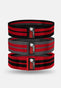 Glute Bands 3-Pack - Black/Red/Gray