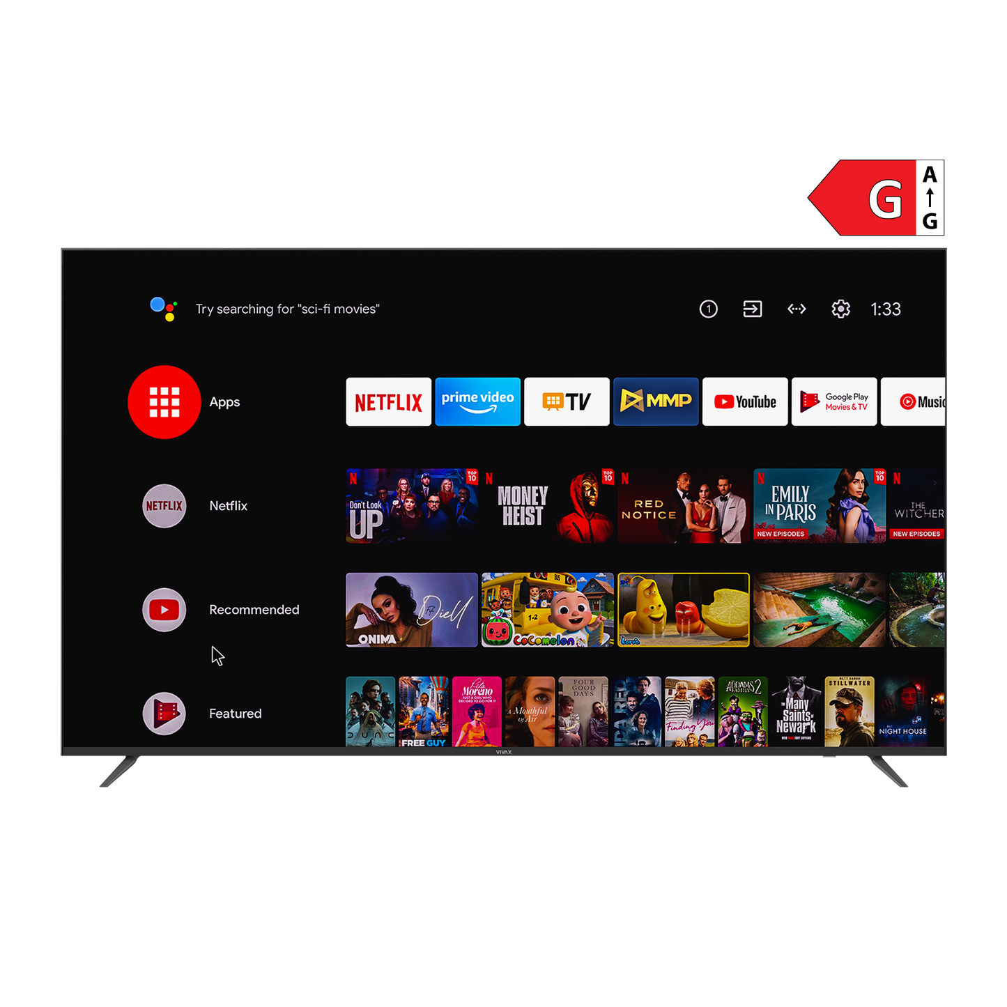 Smart TV VIVAX 75" A Series 75UHD10K 4K 