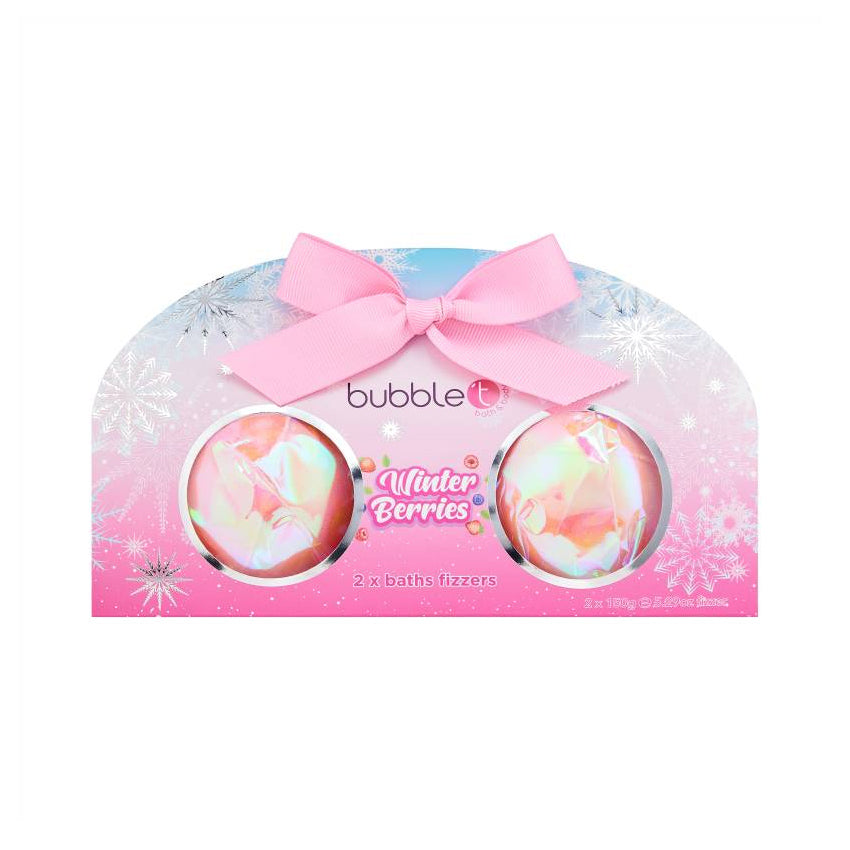 Bubble T Winter Bberries Bath Bomb Duo 2x150g