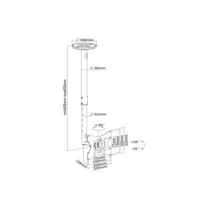 Mbajtes Per TV CPLB-28S Sbox