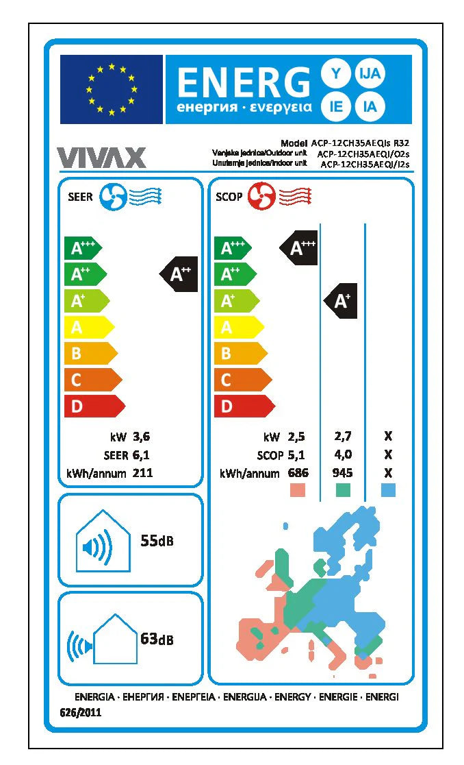 KLIMA VIVAX Q SERIES 12btu