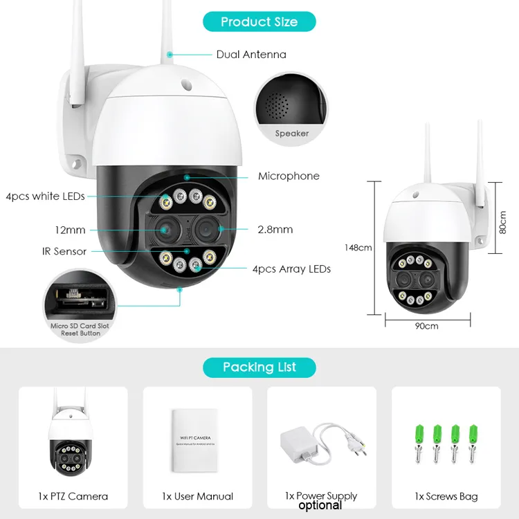 Kamere Wifi 8.0MP ICSEE P3
