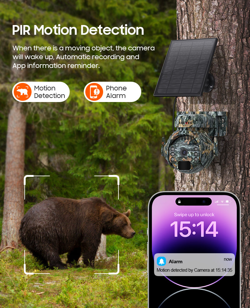 Kamere Gjuetie Solare 4G 6.0MP Zoom Optical 12X