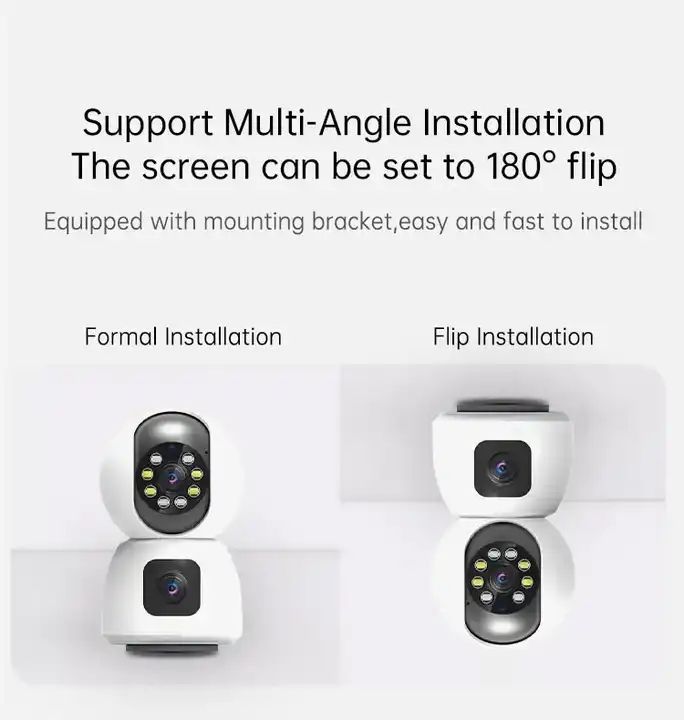 Kamere WiFi e Brendshme Dual-Lense 4.0MP