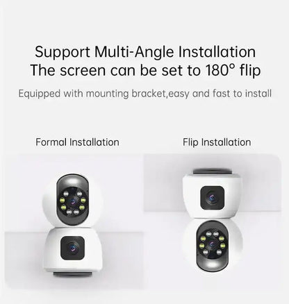 Kamere WiFi e Brendshme Dual-Lense 4.0MP