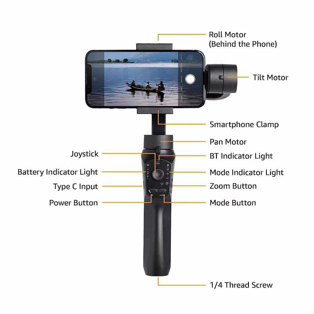 Gimbal Profesional F10 Pro 3-Axis