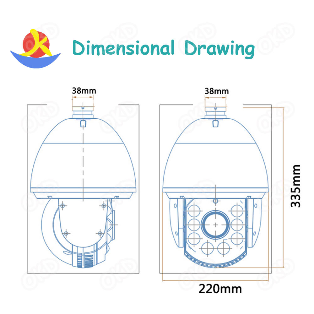 Kamere 8.0 MP 36x Optical Zoom Professional PTZ camera