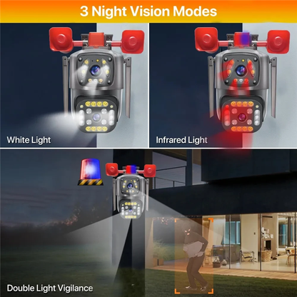 Kamere Wifi Dual Lense 6.0MP Me Alarm ( Blej 1 Merr 1 Gratis )