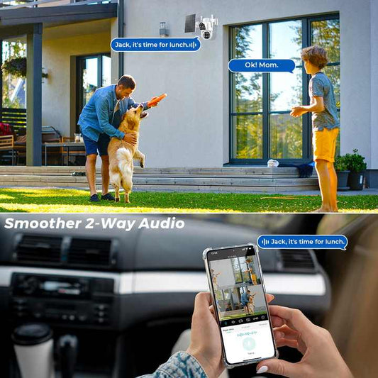 Kamere Solare Wifi Dual Lense ICSEE P45 8.0MP