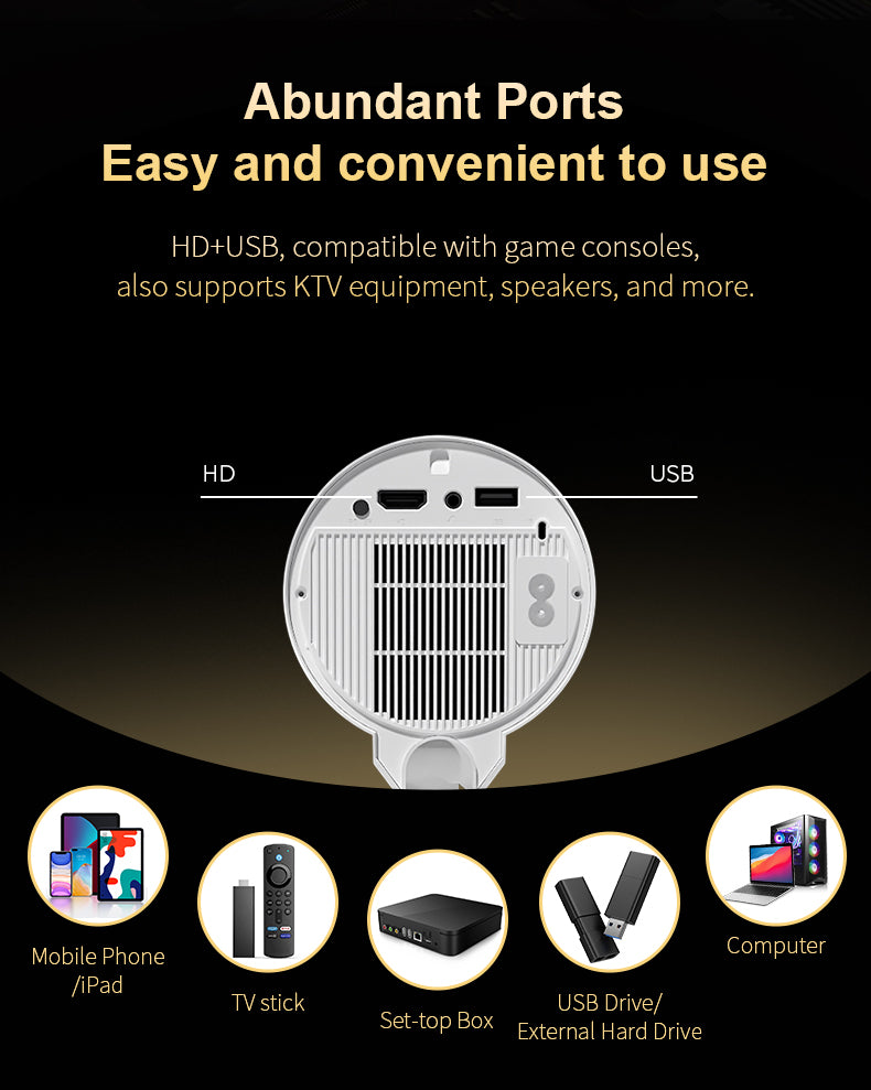 Projektor HT16 4K HDR Smartbarry
