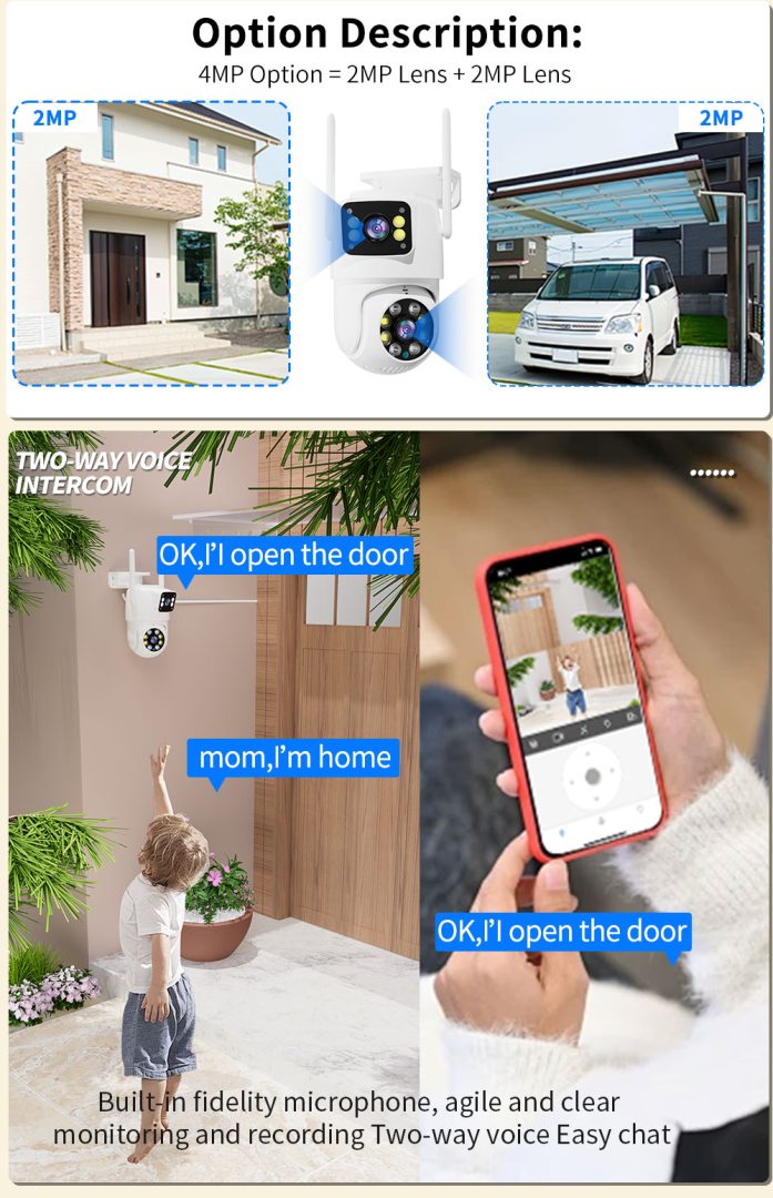 Kamere WiFi Dual Lense 6.0MP
