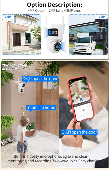 Kamere WiFi Dual Lense 6.0MP