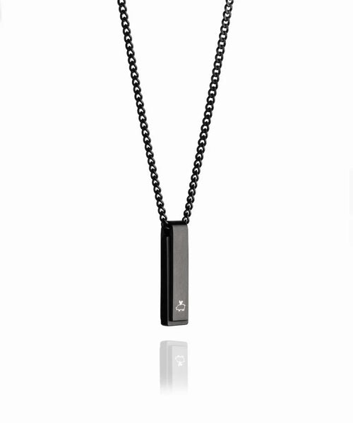 Pig & Hen MONOLITH NECKLACE - BLACK AGATE